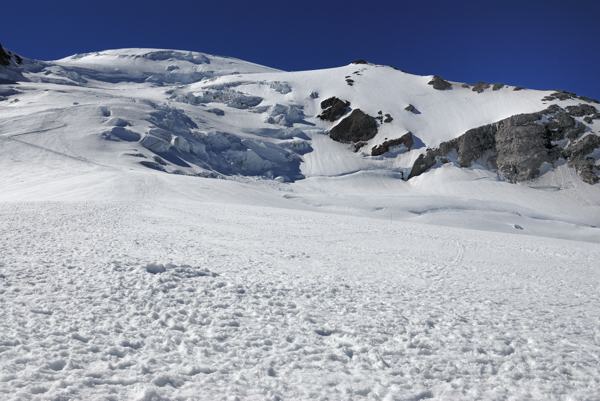 Climbing Section just above Ingraham Flats