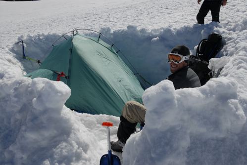 Campsite at Ingraham Flats