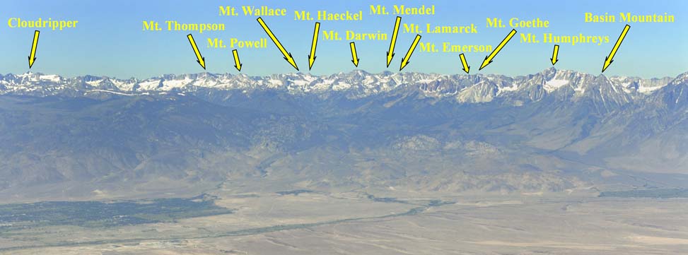 Sierra Nevada just North of Palisade Crest