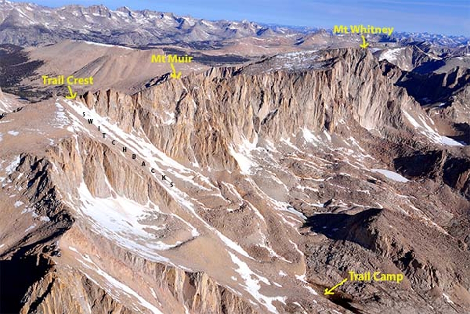 Aerial View of Trail Camp Mt Whitney