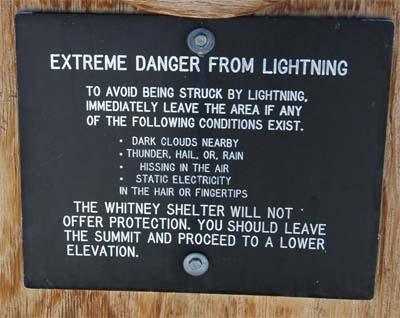 Whitney Lightning Sign
